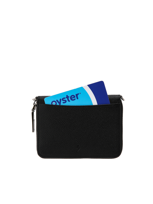 Easypass OZ Card Wallet With Chain Rich Black