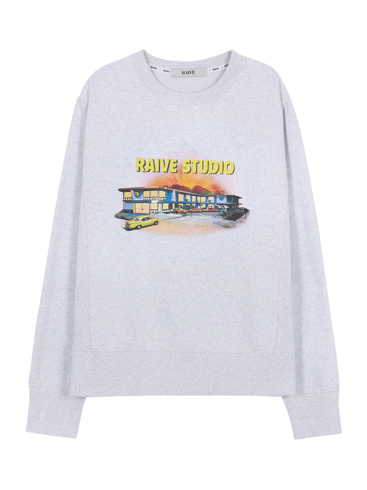 Fluff Print Sweatshirt in L/Grey_VW0WE3500