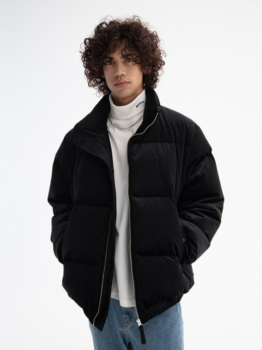 WKNDRS위캔더스]VELVET DOWN JACKET (BLACK)