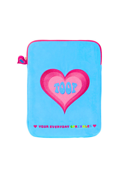 TOOF HEART LOGO LAPTOP/TABLET POUCH