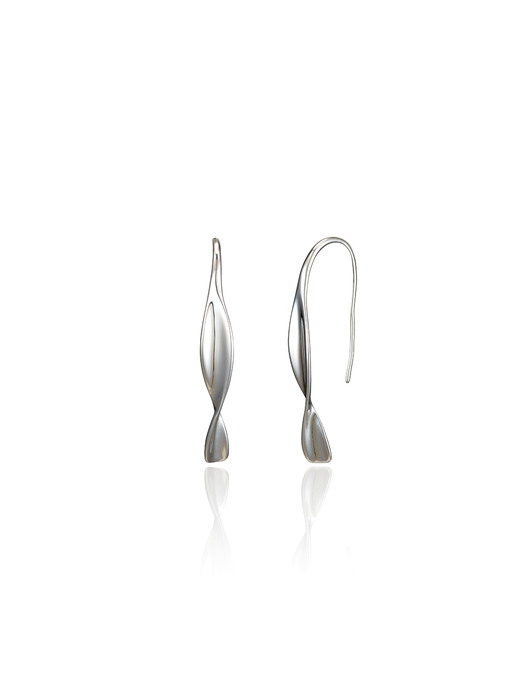 [silver925]wave hook earring