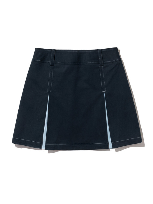 Slit Point Skirt [NAVY]