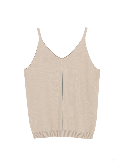 LINE SLEEVELESS KNIT_CREAM