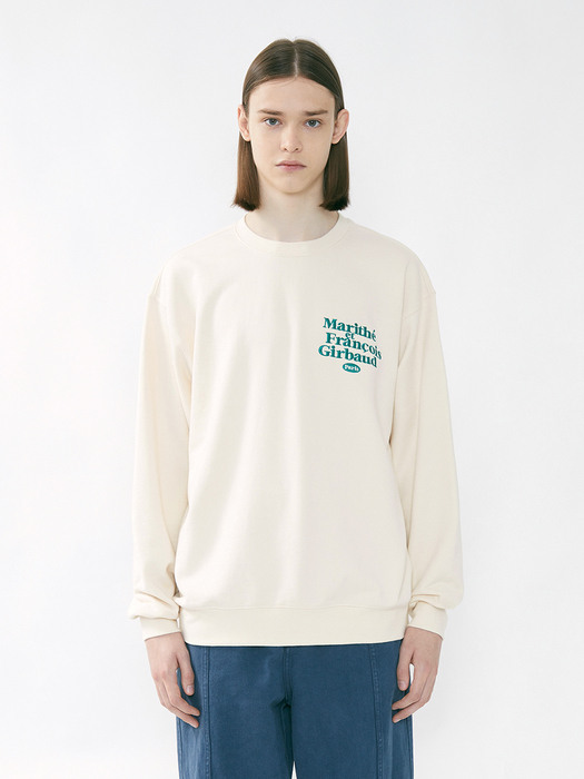 MARITHE DUO SWEATSHIRT ivory