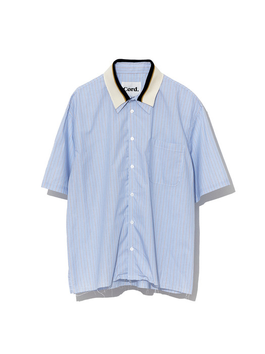 OVERLAP DOUBLE COLLAR SHIRT_CREAM