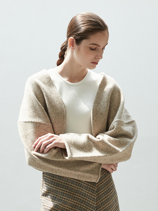 [단독] wool open bolero knit (2colors)