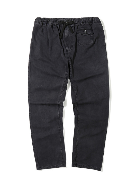 Garment Dye Pocket Pants (Black)