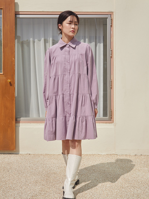 Mini Tiered dress_Violet