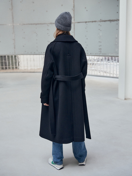 21WN single raglan coat [BK]