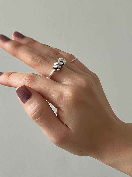 [silver925] free rope ring