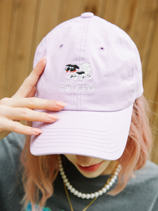 MICHOVA_Doggy Logo Cap_purple