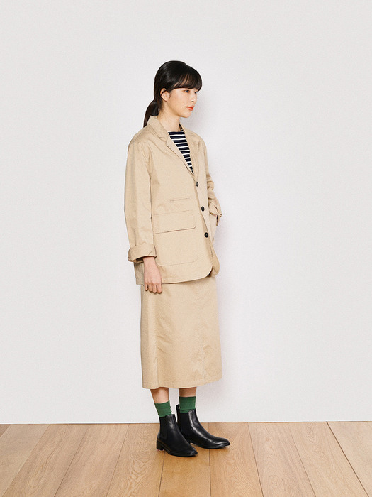 CITY COTTON WORK JACKET (BEIGE)