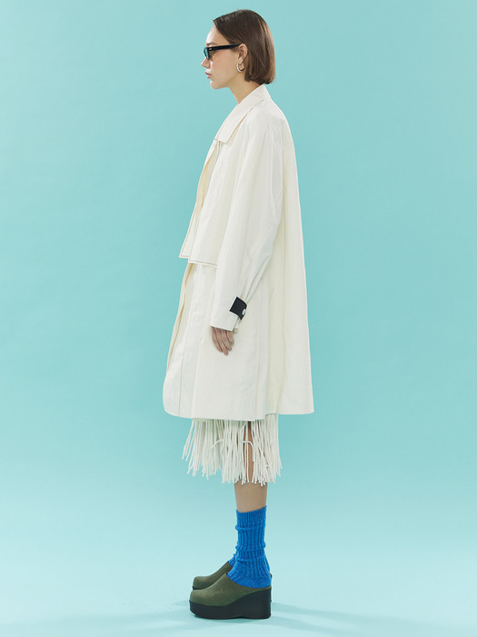 Loose Fit Half Trench_IVORY