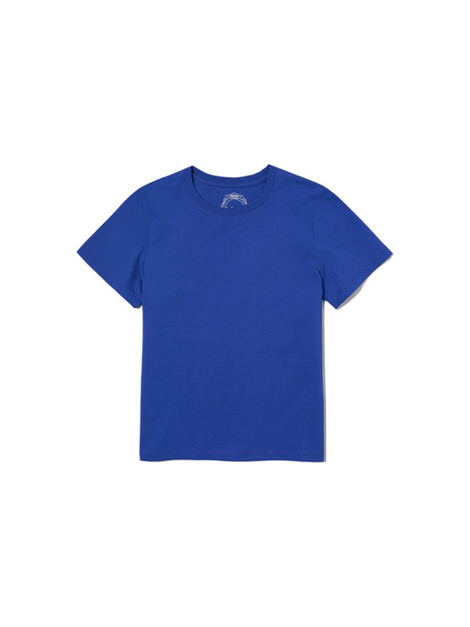 A3403 Signature silket T-shirt_Blue sapphire