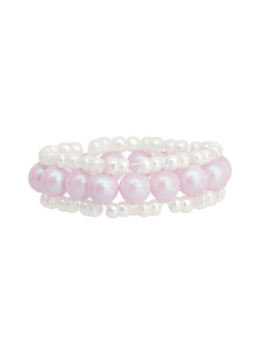 Bubble Beads Ring (Pink)