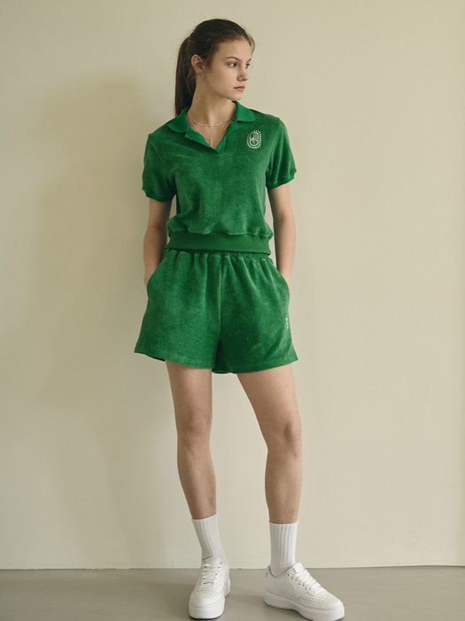 IRIS TERRY SHORTS (Green)