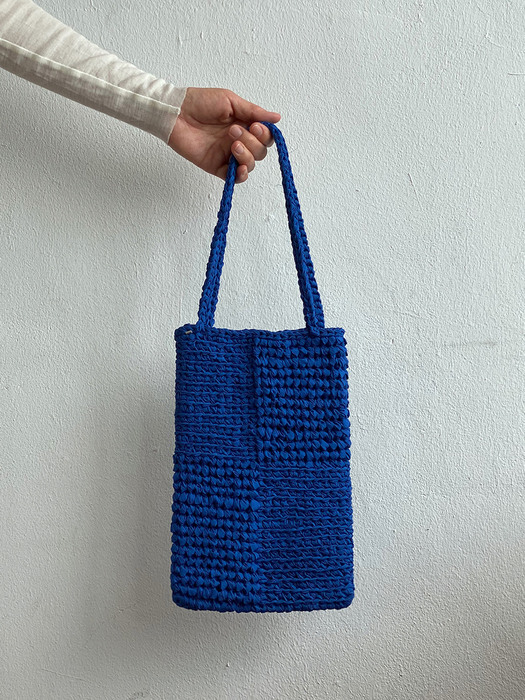 checkerboard bag m - blue