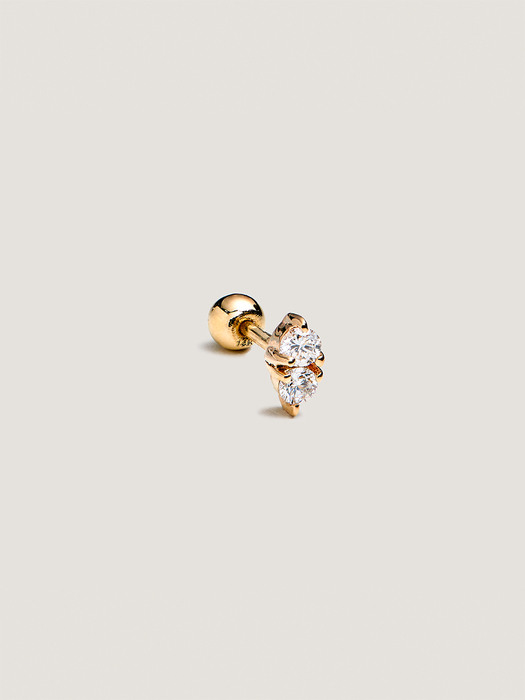 Diamond Piercing 14K Gold (single)