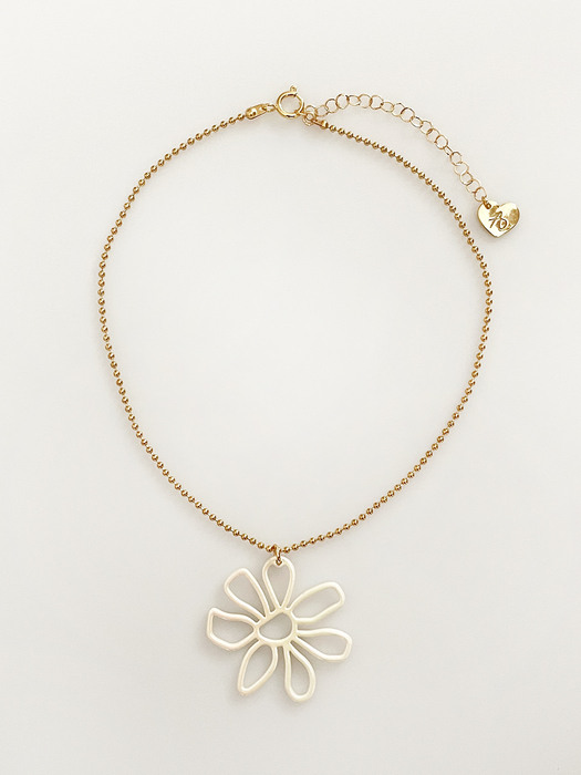 Tropical Flower Necklace (2color)
