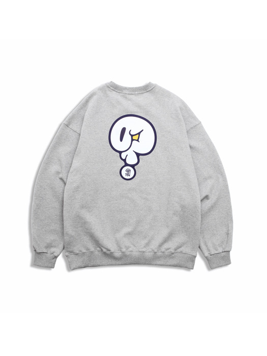 [SAM BY PEN]QUIZ SWEATSHIRT_GREY