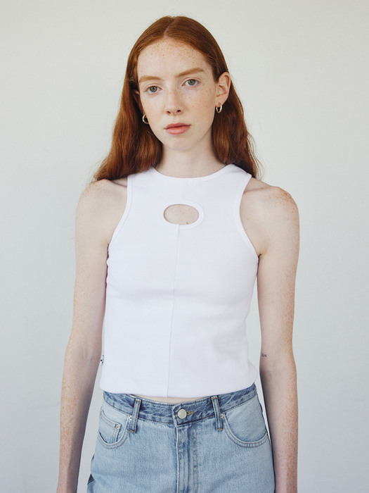 Reversible Hole Top_White