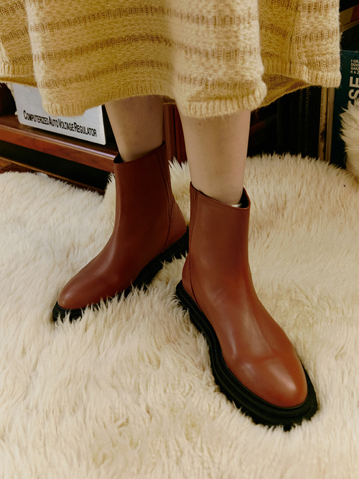 AUSTIN back bandage ankle boots - 4color 4cm 슬림 밴딩 워커 앵클부츠