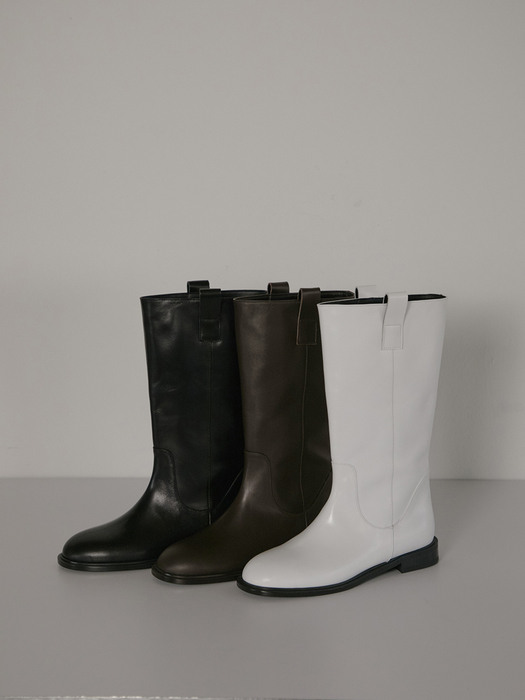 Round toe Mid-Boots _3 colours