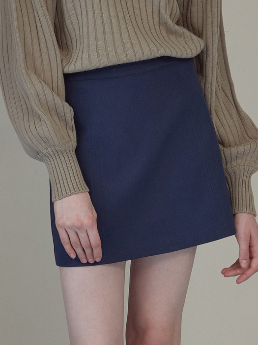 iuw1280 twill mini skirt (navy)