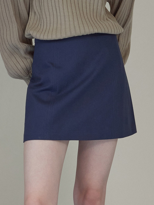iuw1280 twill mini skirt (navy)