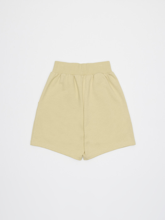 CLASSIC CREST HALF PANTS_LIGHT BEIGE