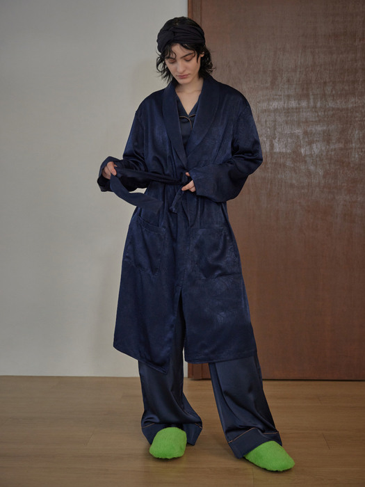 CLASSIC LONG ROBE_wild navy (women)