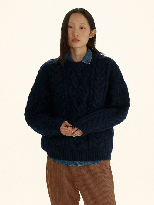 [단독] Old Father Sweater (Navy)