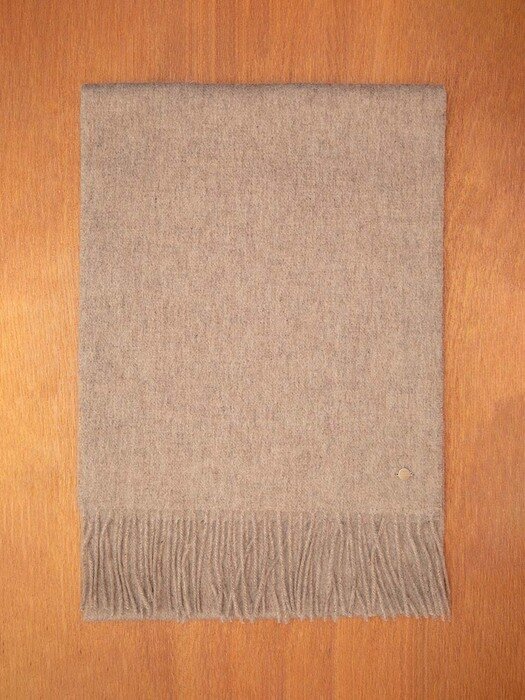 PURE MERINO WOOL MUFFLER-BEIGE