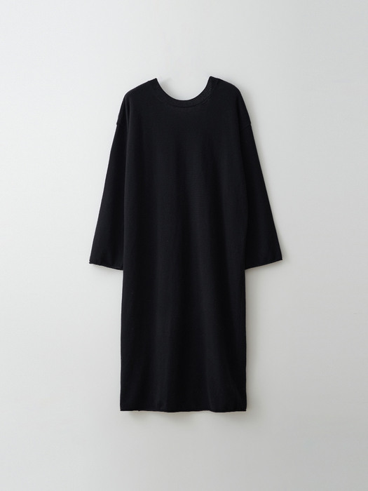 2way knit dress (black)
