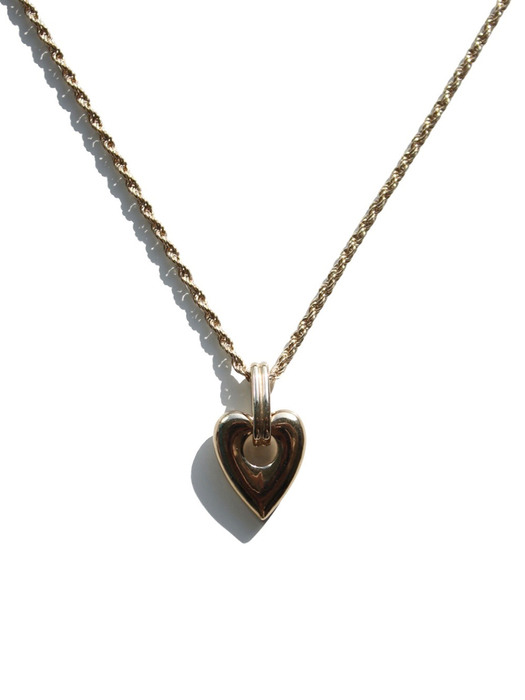 Heart-Rope Necklace (gold)