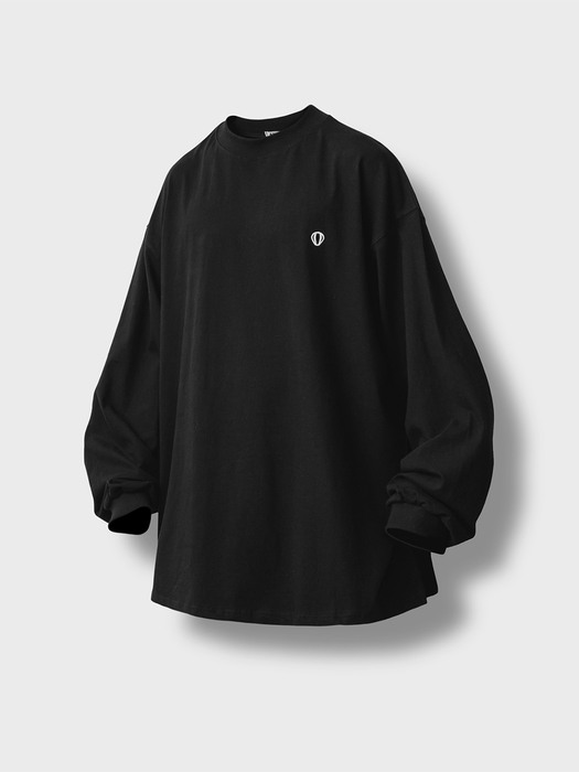 Layered Basic Trim Long Sleeve - Black