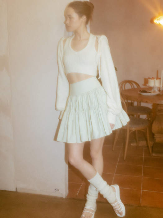 CREAM COTTON SKIRT_TT3S503MT