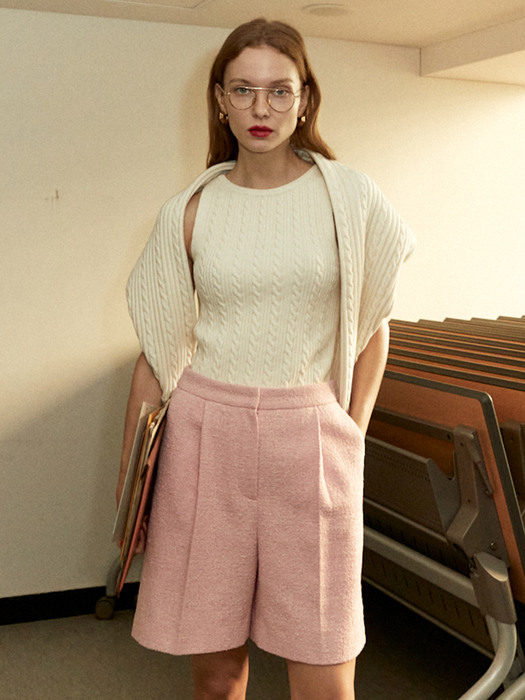 [TWEED] Tweed Bermuda Pants