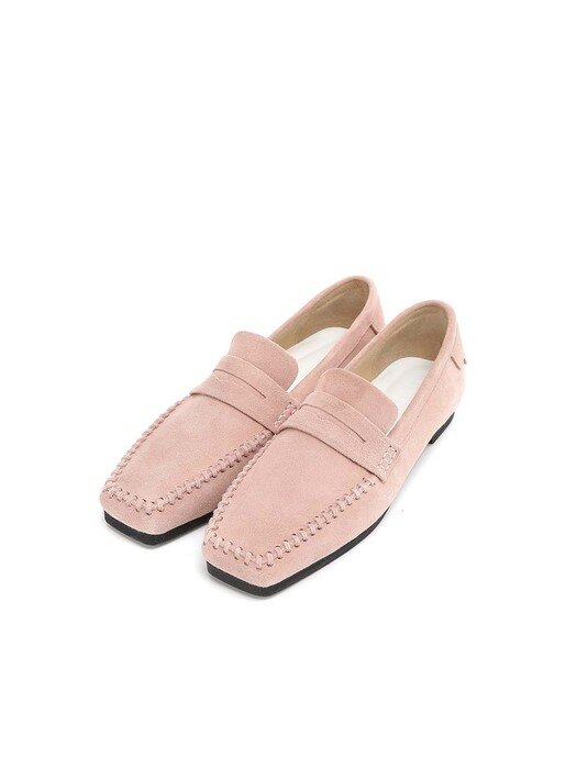 MM Suede Loafer, Dusty Pink