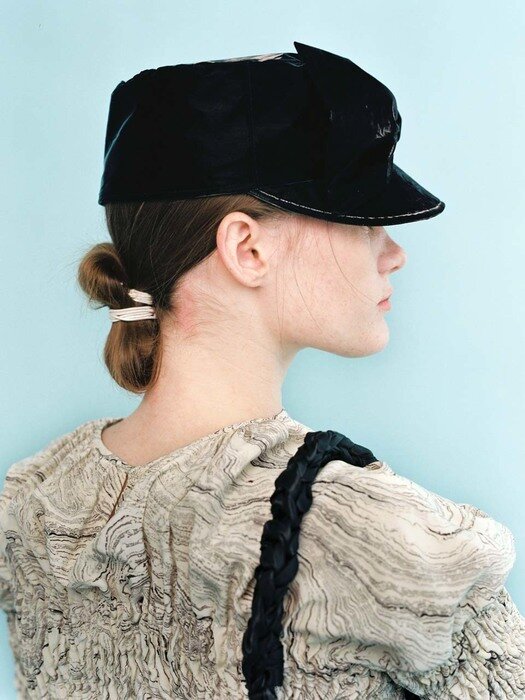 BELLBOY CAP_RIBBON_BLACK