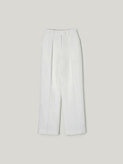 PVIL Linen Tapered Pants(White)