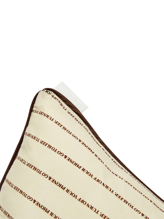 Pin-stripe Pillowcase (Ivory)