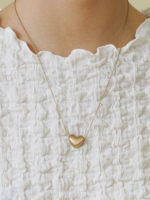 Volume Heart necklace (gold)   