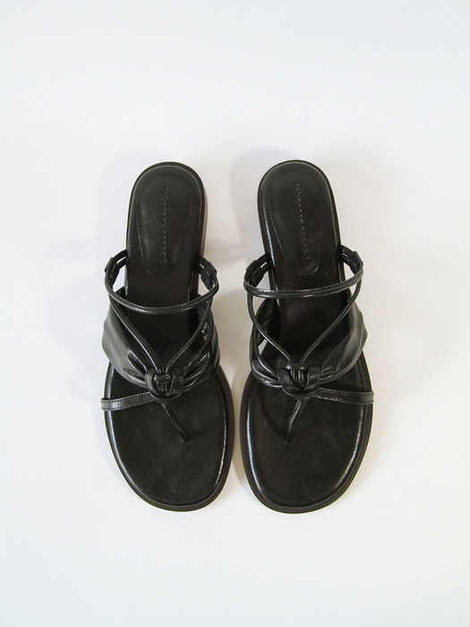 Two way tide sandals Black