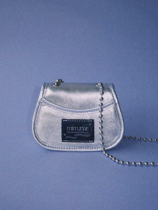Teenie ballchain bag (silver)
