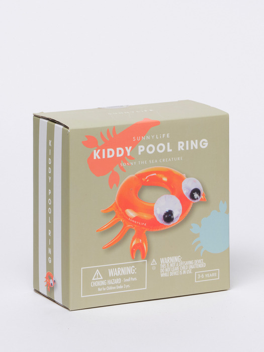 [국내공식]Kiddy Pool Ring Sonny the Sea Creature Neon Orange_튜브-S3LKPOSO