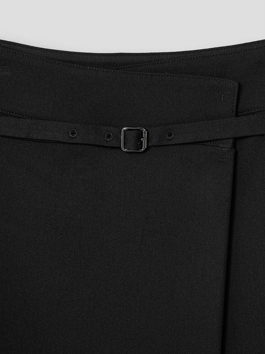 Belted Midi Skirt  Black (KE3827M055)