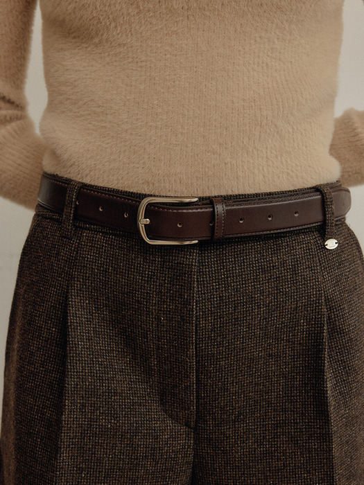 헤리 와이드 레더 벨트 / HERY WIDE LEATHER BELT_2colors