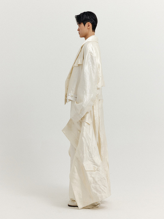 XEATHER Separable Trench Coat - Ivory