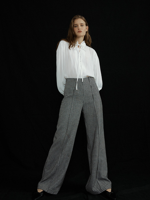 Houndstooth Wide Pant(CHECK)